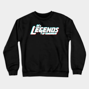 Legends of Tomorrow Logo - Glitch White Crewneck Sweatshirt